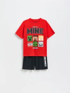 Reserved - Bawełniana piżama Minecraft - czerwony - Skarpetki dla dzieci - miniaturka - grafika 1