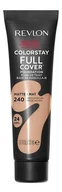 Podkłady do twarzy - Revlon Colorstay 24HRS Full Cover Podkład kryjąco-matujący nr 240 Medium Beige 30ml - miniaturka - grafika 1