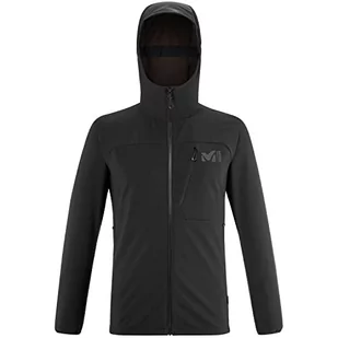 MILLET Męska bluza z kapturem Magma Shield M kurtka softshellowa, czarno-czarna, S - Kurtki męskie - miniaturka - grafika 1