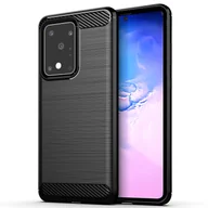 Etui i futerały do telefonów - Ochronne etui na telefon komórkowy Samsung Galaxy S20 Ultra Case Cover Carbon Optics Black - miniaturka - grafika 1
