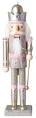 Figurki dekoracyjne - Dziadek do orzechów drewniany szampańsko-różowy - miniaturka - grafika 1