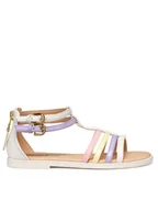 Buty dla dziewczynek - Geox Sandały Jr Karly J7235D 5402 C0761 M Biały - miniaturka - grafika 1