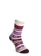 Skarpetki sportowe męskie - Skarpety merino Smartwool Everyday Cabin Games Crew Socks - meadow mauve - miniaturka - grafika 1