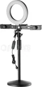 Statywy fotograficzne - Zestaw biurkowy FreePower Vlog LED z uchwytami do smartfona - miniaturka - grafika 1