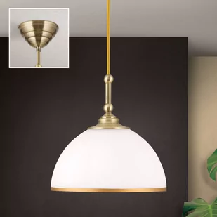 Żyrandol Old Lamp z kablem z tkaniny, 1-punktowy - Lampy sufitowe - miniaturka - grafika 1