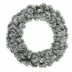 Wieniec Świąteczny Dekoracyjny Ze Śniegiem 50 Cm - Ozdoby bożonarodzeniowe - miniaturka - grafika 1