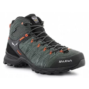 Buty Salewa Ms Alp Mate Mid Wp M 61384-5400 czarne zielone - Buty trekkingowe męskie - miniaturka - grafika 1