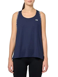 Under Armour Tech Knockout Tank Kurtka damska, granatowy/bia?y, S - Kurtki damskie - miniaturka - grafika 1