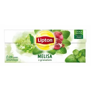 Lipton Herbata MELISA Z GRANATEM 20t ziołowa - Herbata - miniaturka - grafika 1