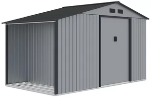 Domek Narzędziowy Drewutnia Madison 342X191Cm Light Grey - Hardmaister - Altany ogrodowe - miniaturka - grafika 1