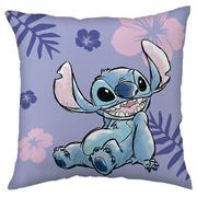 Kołdry i poduszki dla dzieci - Disney Lilo i Stitch Niebieska poduszka kwadratowa, poduszka ozdobna 35x35 cm OEKO TEX 35x35 cm - miniaturka - grafika 1