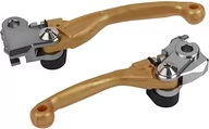 Części motocyklowe - POLISPORT 8487200031 - Zestaw nietłukących uchwytów obrobionych z aluminium z dołączonymi adapterami, kompatybilny z motocyklami YAMAHA, FANTIC w kolorze złotym - miniaturka - grafika 1