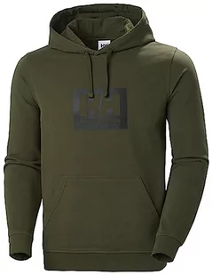 Helly Hansen Męska bluza z kapturem HH Box, zielona użytkowa, 2XL - Bluzy męskie - miniaturka - grafika 1