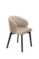 Krzesła - Krzesło Flavio 5 Czarny 134 / 730 Portland Taupe - miniaturka - grafika 1