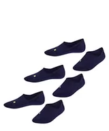Skarpetki damskie - FALKE Uniseks - dzieci Stopki Cool Kick Invisible 3-Pack K IN Miękki, Oddchający, Szybkoschnący niewidoczne jednokolorowe 3 Pak, Niebieski (Marine 6120), 31-34 (7-9 lata) - miniaturka - grafika 1