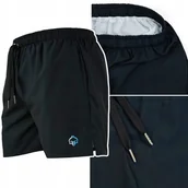 Kąpielówki męskie - Kąpielówki Plażowe Ground Game Classic 2.0 Czarne R. M - miniaturka - grafika 1