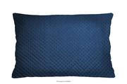 Poduszki - Niebieska poduszka z motywem pikowania 60x40 CONSU - miniaturka - grafika 1