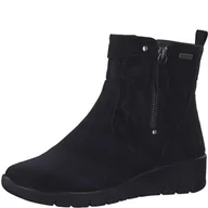 Botki damskie - Jana Damskie Softline 8-26467-41 wygodne szerokie wygodne buty wodoodporne antypoślizgowe boczny zamek błyskawiczny botki, czarne, 36 EU, czarny, 36 EU Weit - miniaturka - grafika 1