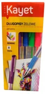 Długopisy - Długopisy żelowe neonowe 6 szt. Kayet - miniaturka - grafika 1