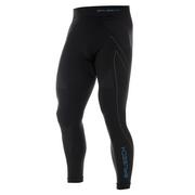 Spodnie sportowe męskie - Brubeck - Legginsy termoaktywne Thermo - Nilit® Heat - Czarno-niebieskie - LE11840A - miniaturka - grafika 1