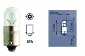 Żarówki samochodowe - Żarówka 12V 4W T4W BA9s - miniaturka - grafika 1