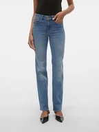 Spodnie damskie - Vero Moda Dżinsy - Regular fit - w kolorze niebieskim - miniaturka - grafika 1