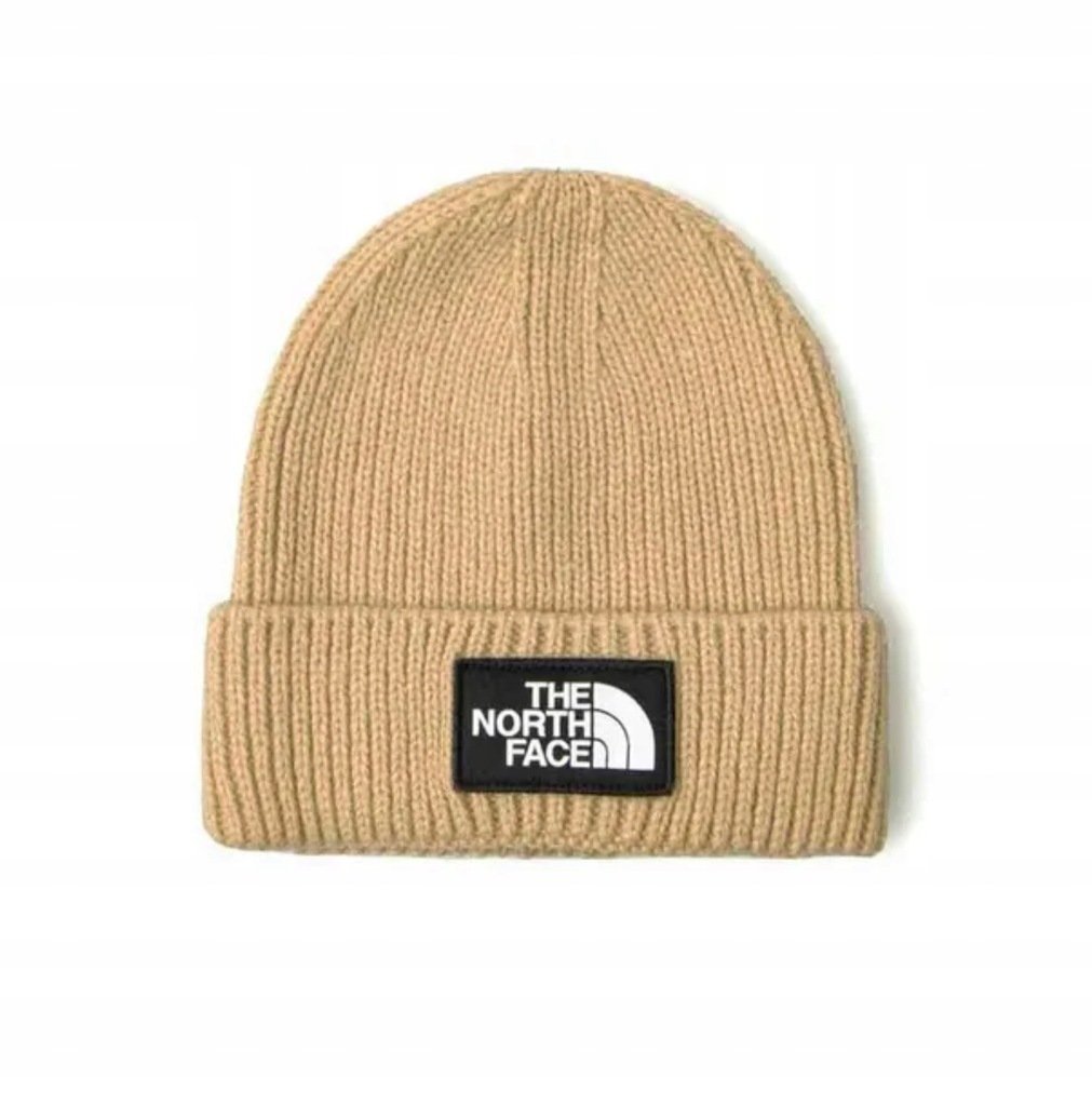 Czapka zimowa z grubej dzianiny TNF rozmiar uniwersalny kolor BEŻOWY