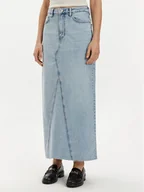 Spódnice - Gina Tricot Spódnica jeansowa 21426 Niebieski Regular Fit - miniaturka - grafika 1