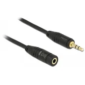 Kable - Delock Kabel Klinkeverl. 3,5mm - 3,5mm St/St 0.50m schwarz - 83762 - miniaturka - grafika 1