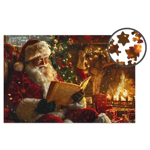 Puzzle drewniane - Christmas  - Santa Claus - 500 el. - Puzzle - miniaturka - grafika 1