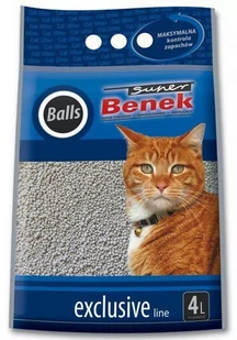 Benek Exclusive Balls 4L - Żwirek dla kotów - miniaturka - grafika 1