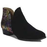 Botki damskie - Maciejka Botki kowbojki damskie czarny multikolor-39 - miniaturka - grafika 1