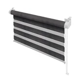 Rolety - Roleta Dzień i Noc 42,5 x 140 cm szary - miniaturka - grafika 1