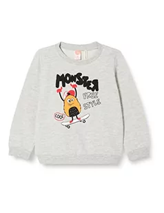 Koton Monster Printed Sweatshirt Crew Neck Bluza z kapturem, Grau (023), 12-18 mesi - Bluzy i sweterki niemowlęce - miniaturka - grafika 1