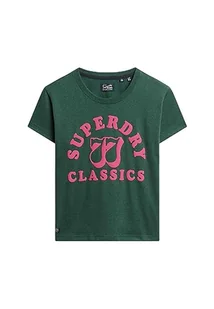 Superdry Archive Neon Graphic T Shirt Koszulka damska, Bengreen Marl, 38 - Koszulki i topy damskie - miniaturka - grafika 1