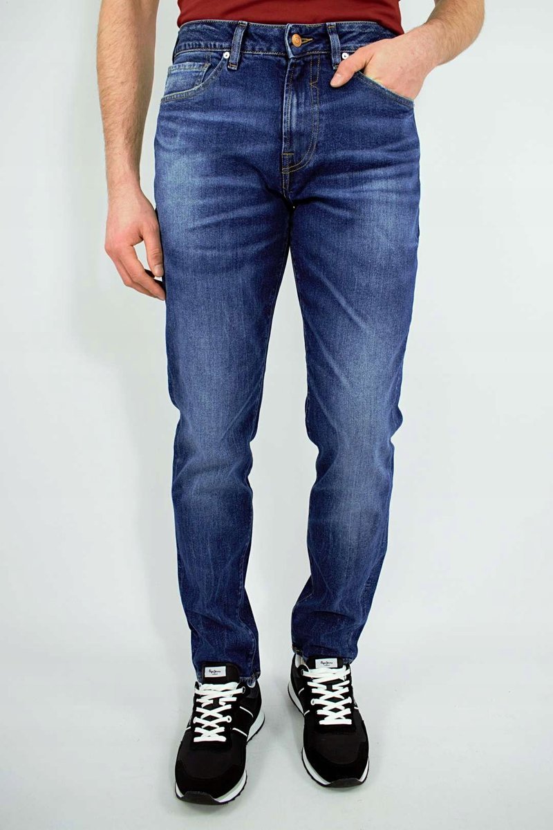 JEANSY MĘSKIE GUESS M1RA37D46X5 GRANATOWE - Pants: 38/32