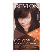 Farby do włosów i szampony koloryzujące - Revlon Colorsilk Beautiful Color farba do włosów Farba do włosów 59,1 ml + utleniacz 59,1 ml + odżywka 11,8 ml + rękawiczki W 32 Dark Mahogany Brown - miniaturka - grafika 1