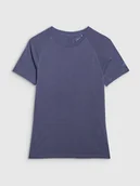 Koszulki sportowe damskie - 4F Koszulka sportowa w kolorze niebieskoszarym - miniaturka - grafika 1