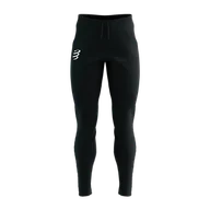 Spodnie sportowe damskie - COMPRESSPORT Spodnie biegowe SEAMLESS PANTS black melange - miniaturka - grafika 1