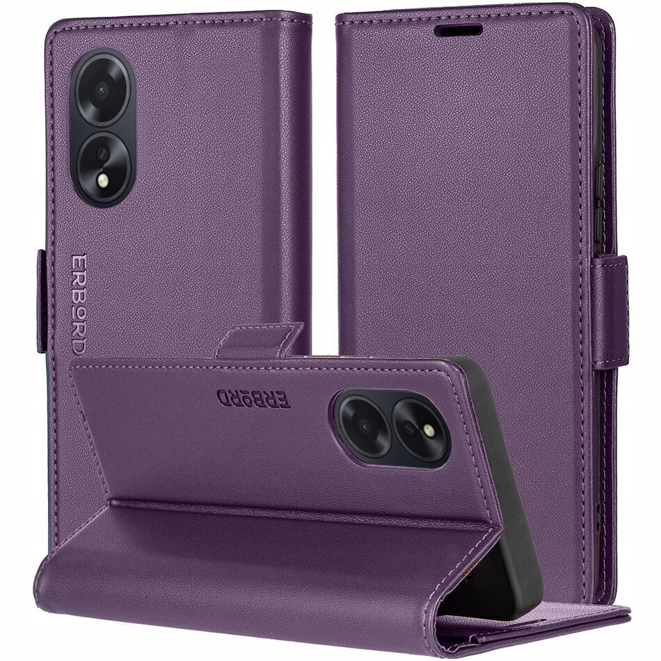 Etui z klapką do Oppo A60 Erbord magnetyczne case portfel skóra ekologiczna