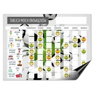 Magnesy - Planer motywacyjny dla dzieci Magnes na lodówkę tablica obowiązków + emotki - miniaturka - grafika 1