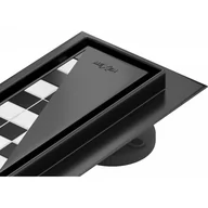 Odpływy liniowe - Mexen MEXEN FLAT 2w1 ODPŁYW LINIOWY BLACK 100 CM WZÓR G13 1710100 - miniaturka - grafika 1