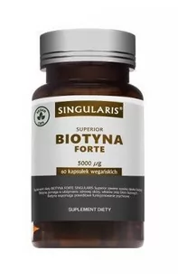 ACTIVEPHARM LABS SP. Z O.O. SP.K. Singularis Biotyna Forte 5000 ug 60 kapsułek - Włosy, skóra, paznokcie - miniaturka - grafika 1