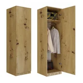 Szafy - SZAFA GARDEROBA DRZWI PÓŁKI SD-50 DĄB ARTISAN - miniaturka - grafika 1