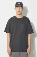 Koszulki męskie - Columbia t-shirt bawełniany Landroamer męski kolor szary gładki 2076021 - miniaturka - grafika 1