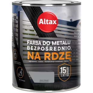 Farba do metalu ALTAX 750 ml szary półmat - Farby do metalu - miniaturka - grafika 1