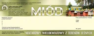 Akcesoria do hodowli zwierząt - Etykiety na Miód z Terenów Leśnych (100szt) - E156 - miniaturka - grafika 1