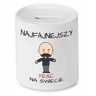 Skarbonki - SKARBONKA DLA TEŚCIA NAJFAJNIEJSZY NA ŚWIECIE z Nadrukiem ze Zdjęciem - miniaturka - grafika 1
