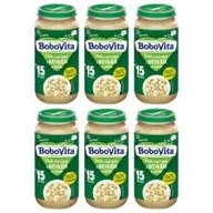 Dania dla dzieci - BoboVita Białe warzywa z indykiem w sosie po 15 miesiącu Zestaw 6 x 250 g - miniaturka - grafika 1