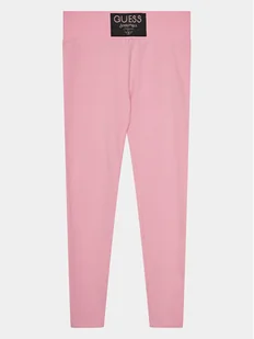 Guess Legginsy J4RB04 J1314 Różowy Slim Fit - Legginsy - miniaturka - grafika 1